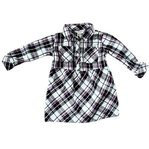 6-12 month Joe Fresh plaid shirt dress